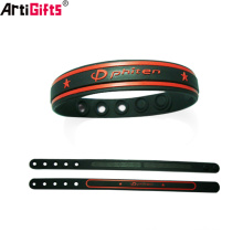 Promotional hot sale cheap bracelet custom adjustable silicone wristband